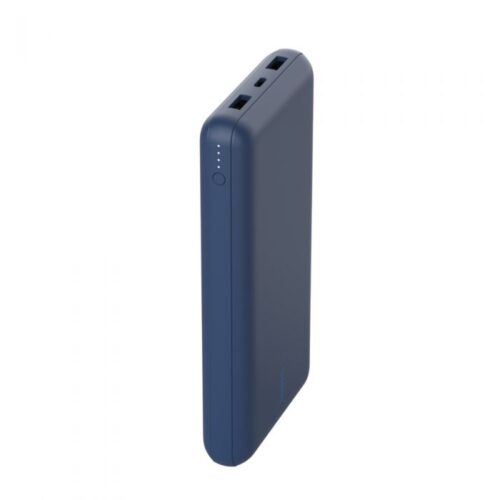 20K POWER BANK, USB-A & C 15W, BLUE