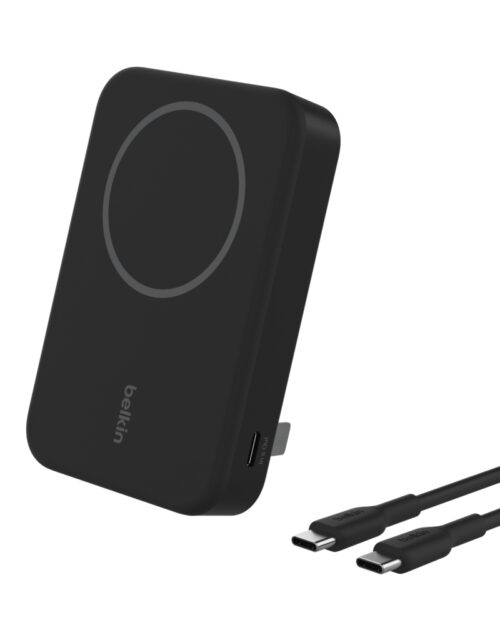 10K Qi2 15W, MAGNETIC WIRELESS POWER BANK + KICK STAND, BLACK