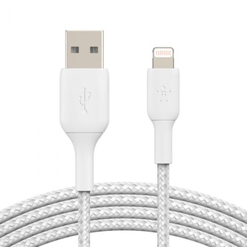 Lightning to USB-A Cable_Braided, 1M, White