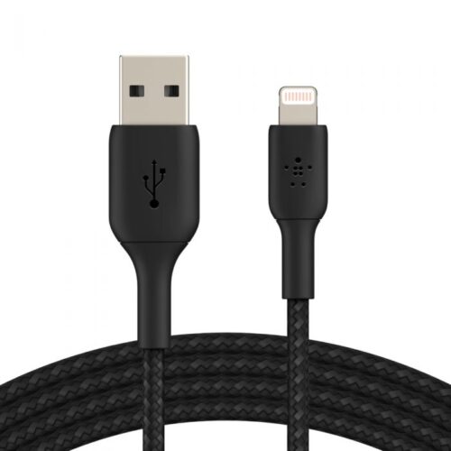 Lightning to USB-A Cable_Braided, 2M, Black