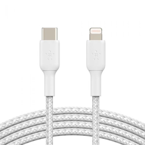 Lightning to USB-C Cable_Braided, 1M, White