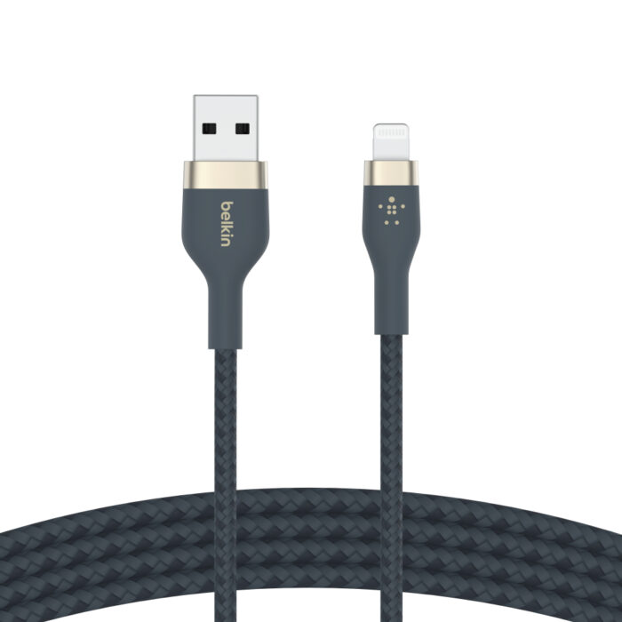 BOOST CHARGE™  USB-A to LTG_silicone, 2M, Black