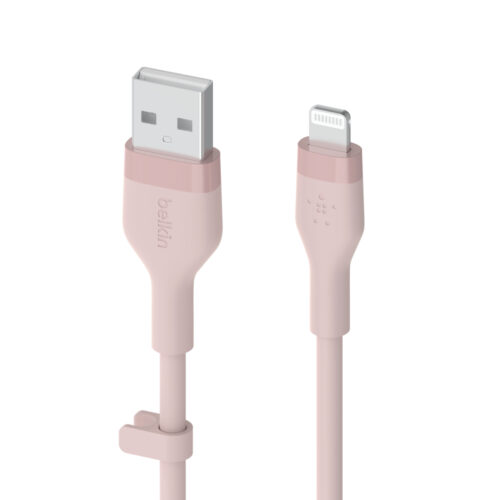 BOOST CHARGE™  USB-A to LTG_silicone, 3M, Pink