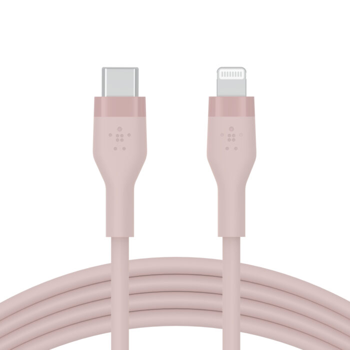 BOOST CHARGE™  USB-C to LTG_silicone, 1M,  Pink - Image 2