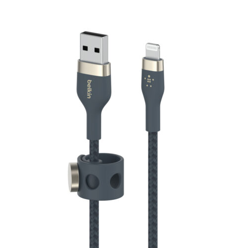 BOOST CHARGE™  USB-A to LTG_Braided silicone, 1M, Blue
