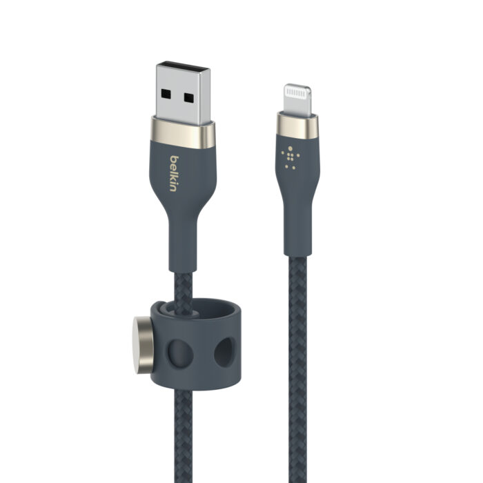 BOOST CHARGE™  USB-A to LTG_Braided silicone, 1M, Blue