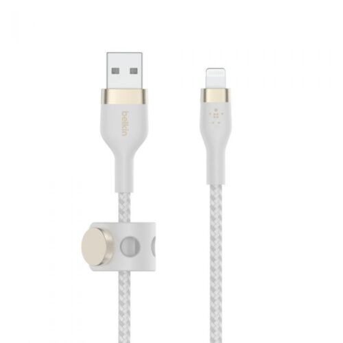 BOOST CHARGE™  USB-A to LTG_Braided silicone, 1M, White