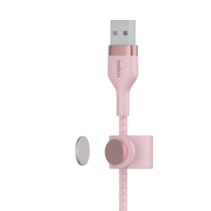 BOOST CHARGE™  USB-A to LTG_Braided silicone, 2M, Pink - Image 2