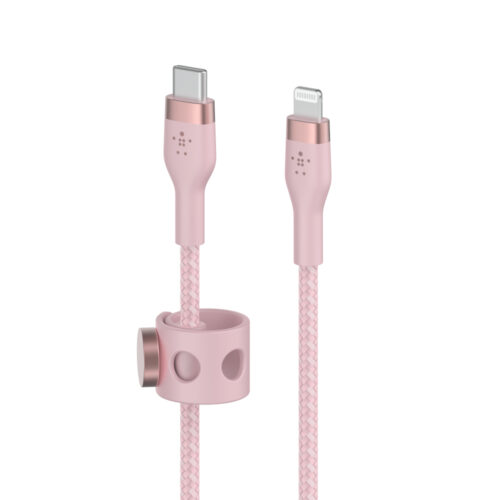 BOOST CHARGE™  USB-C to LTG_Braided silicone, 1M, Pink