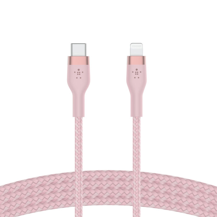 BOOST CHARGE™  USB-C to LTG_Braided silicone, 1M, Pink - Image 2