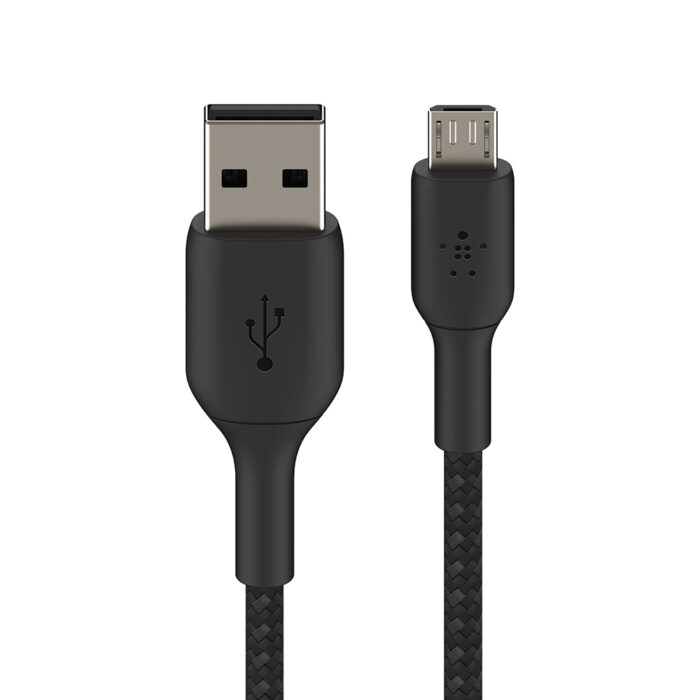 Micro-USB to USB-A Cable_Braided, 1M, Black - Image 2