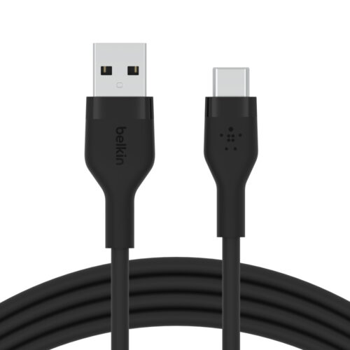 BOOST CHARGE™  USB-A to USB-C_silicone, 1M, Black