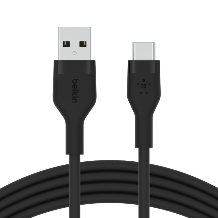 BOOST CHARGE™  USB-A to USB-C_silicone, 1M, Black
