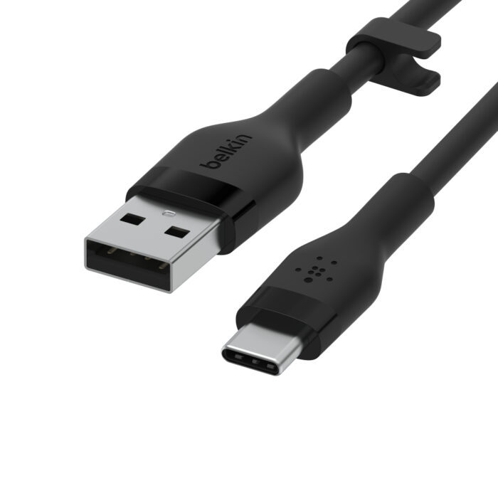 BOOST CHARGE™  USB-A to USB-C_silicone, 1M, Black - Image 2