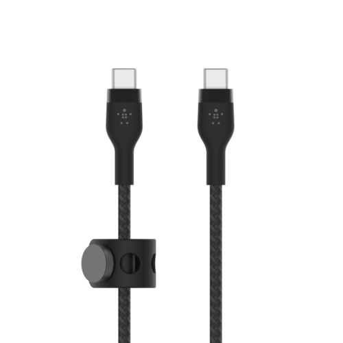 BOOST CHARGE™  USB-C to USB-C 2.0_Braided silicone, 1M, Black & White, 2pack