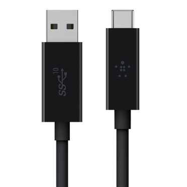 CABLE,USB 3.1,TYPE C-USB A,10GBPS,3A,1M,BLACK