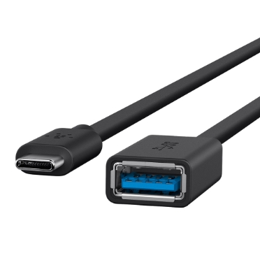 ADAPTER, USB 3.0, TYPE C-USB A,5GBPS,1.5A,BLACK