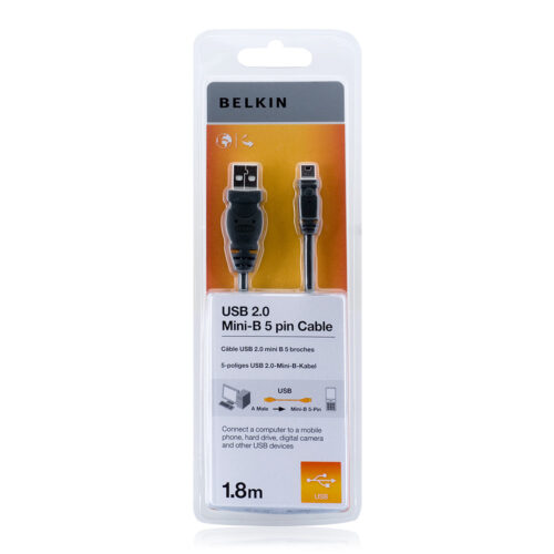 CABLE,USB,USBA/USBMINI5PB,1.8M,POWER/DATA,PRO