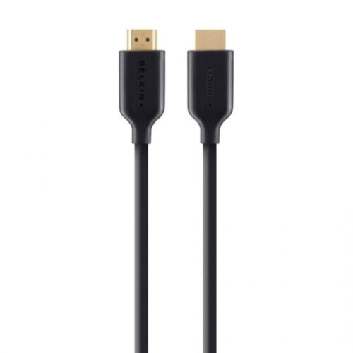 CABLE,HDMI,M/M,2M,HIGH SPEED W/ETHERNET,BLACK,GOLD