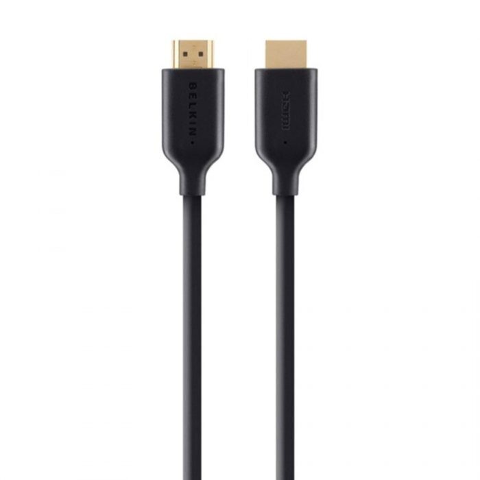 CABLE,HDMI,M/M,2M,HIGH SPEED W/ETHERNET,BLACK,GOLD