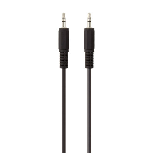 CABLE, AUDIO, 3.5mm, M/M, 2M, PORTABLE, BLACK, NICKEL