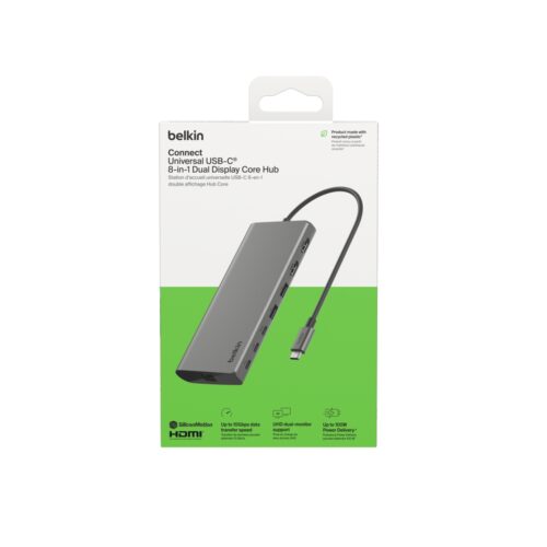 USB-C 8-IN-1 DUAL DISPLAY HUB