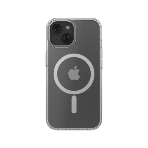 SheerForce Magnetic Anti-Microbial Protective Case for iPhone 15 - clear