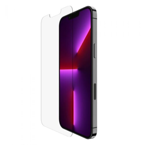 ScreenForce TemperedGlass Anti-Microbial Screen Protection for iPhone 13 Pro Max, EZ tray