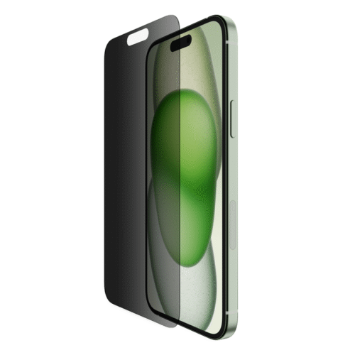 ScreenForce TemperedGlass Privacy Anti-Microbial Screen Protection for iPhone 15 Plus/14 Pro Max