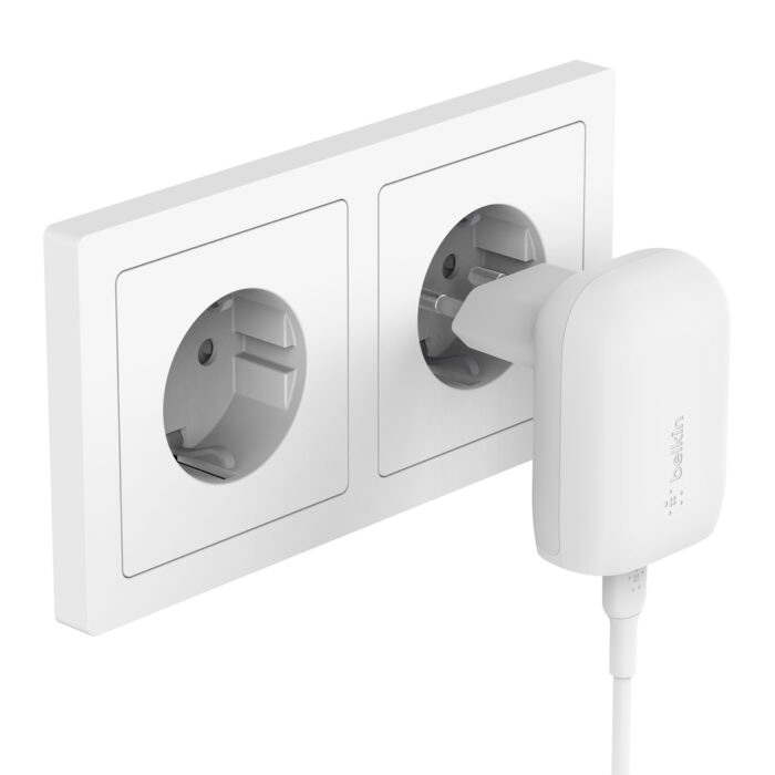30W USB-C PD/PPS Home Charger with 1M PVC, USB-C to LTG CABLE, White - Image 2