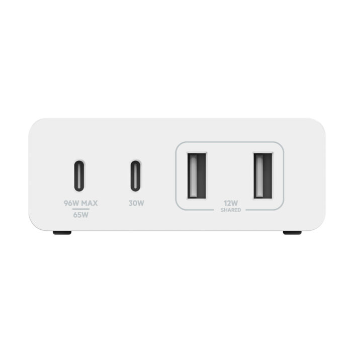 108W USB-C CHARGER, GAN 4-PORT WHT 2M CORD
