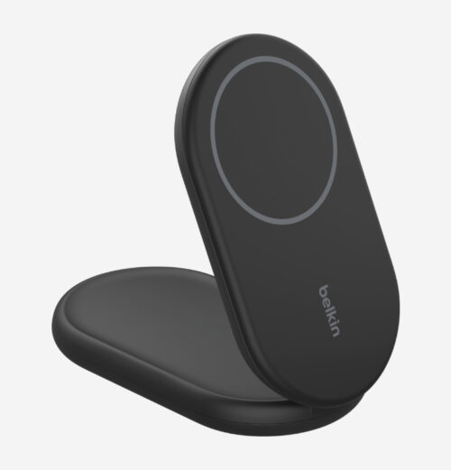 BOOST^CHARGE™ Qi2 15W Magnetic Foldable Wireless Charging Stand, Black