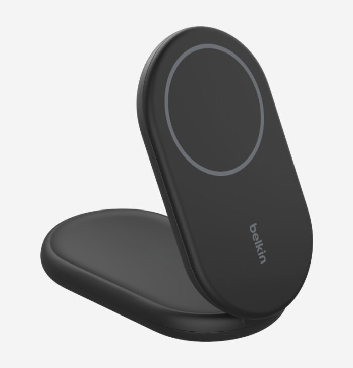BOOST^CHARGE™ Qi2 15W Magnetic Foldable Wireless Charging Stand, Black