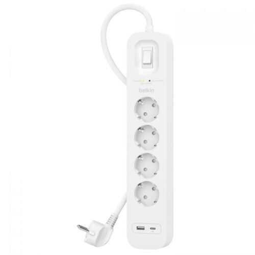 SURGE 4 sockets 525J, 18W, USB A + C